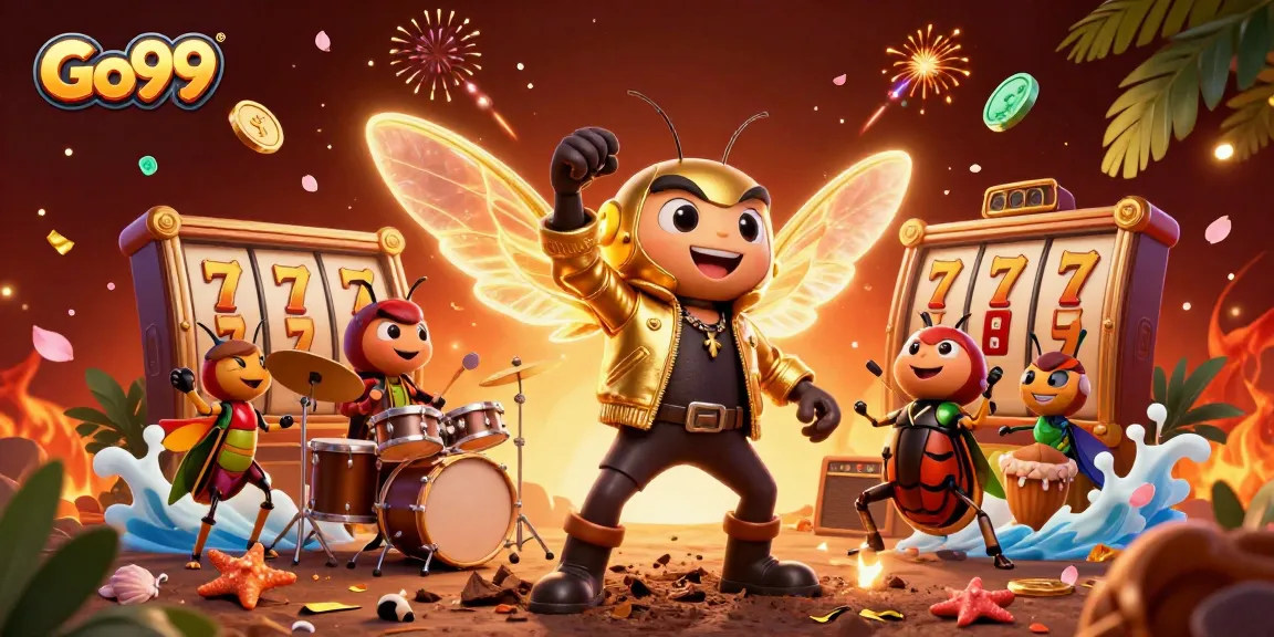 Engage in thrilling gameplay at Go99 with vibrant casino characters and rich gambling elements.