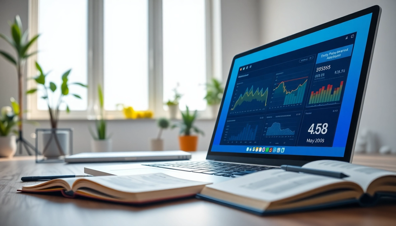 Engage with https://amc-essentials.com/ through a professional digital workspace showcasing tech innovations.