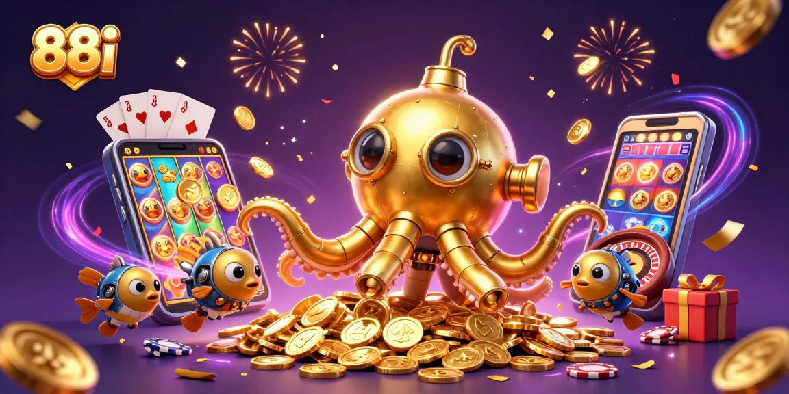 Engage in thrilling wins at 88i as the golden kraken submarine surges through a sea of coins.