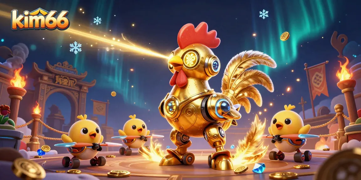 kim66 showcasing an exciting 3D casino scene with vibrant characters and elements for players