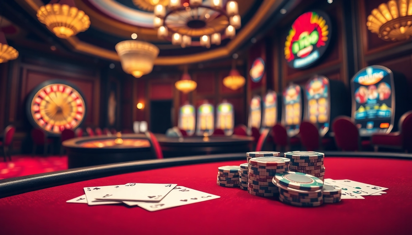 Experience high-stakes action at the F168 poker table with vibrant chips and cards.