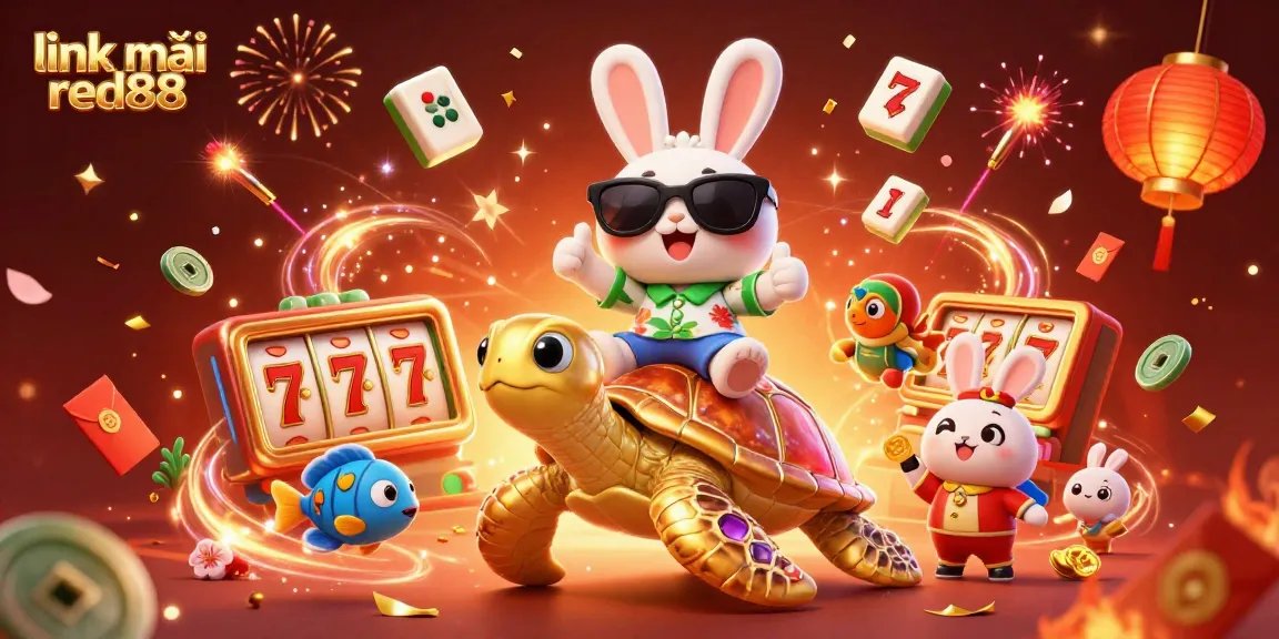 Boost your winnings with link mới red88 in this vibrant 3D casino scene full of colorful elements.