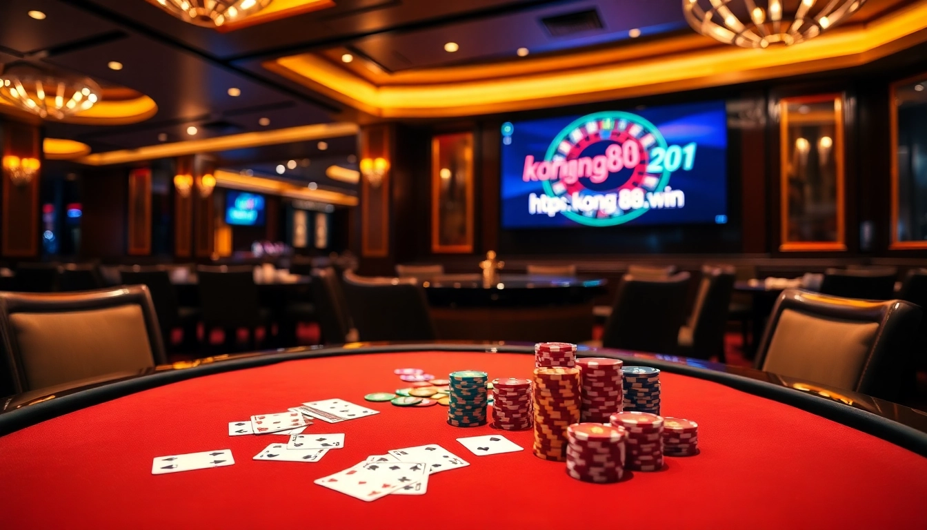 Experience the thrill of winning at https://kong88.win with an elegant casino poker scene.