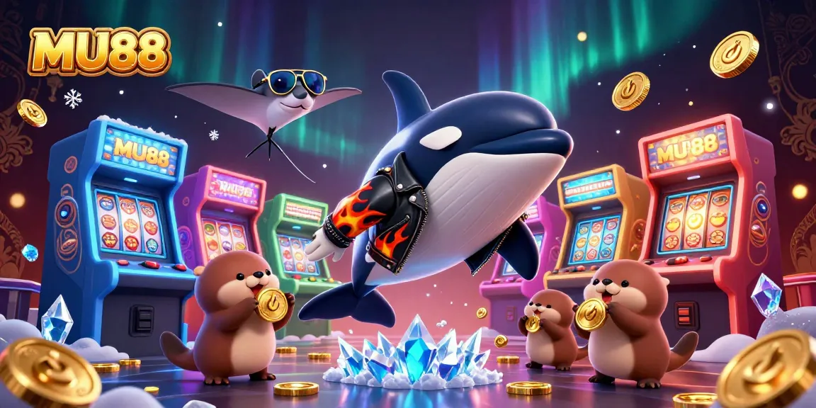 Experience the excitement of MU88 with vibrant characters and casino-themed elements in an exciting digital landscape.