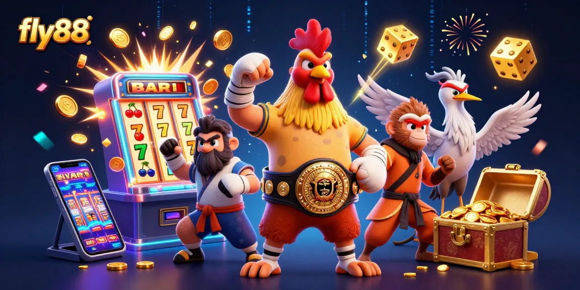 Experience exciting gameplay at fly88 with vibrant casino elements and engaging characters.