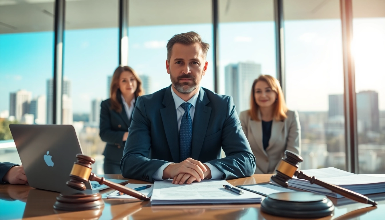 Clearwater truck accident lawyer advising clients in a professional office environment.