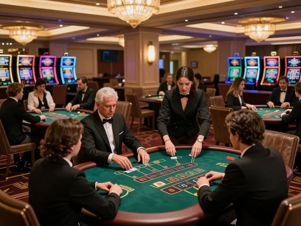 Experience thrilling gameplay at net88.de.com with elegant blackjack action, vibrant casino atmosphere, and strategic players.