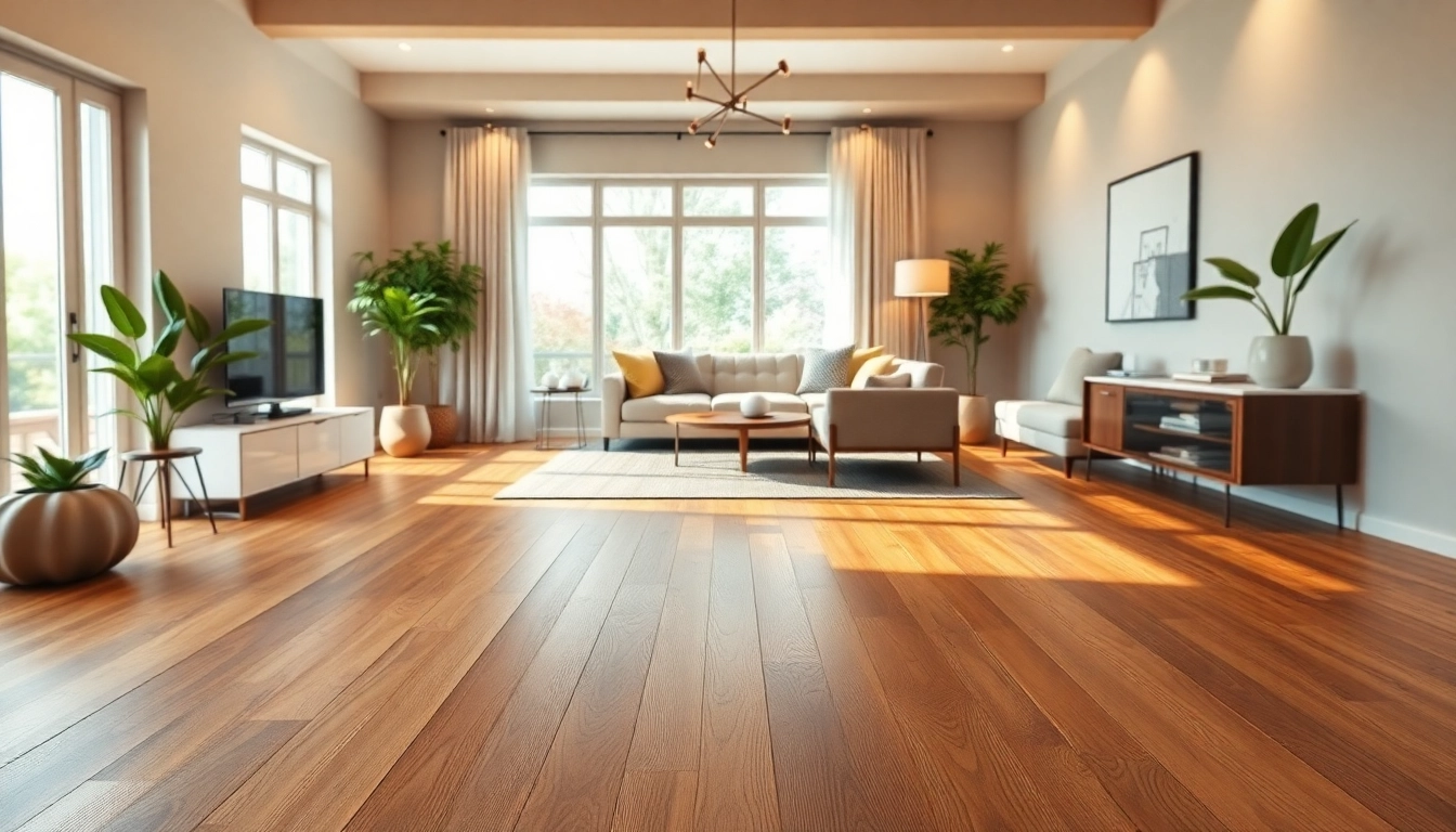 Stylish room showcasing the best lvp flooring in rustic design with warm lighting and natural decor elements.