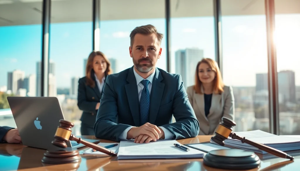Clearwater truck accident lawyer advising clients in a professional office environment.