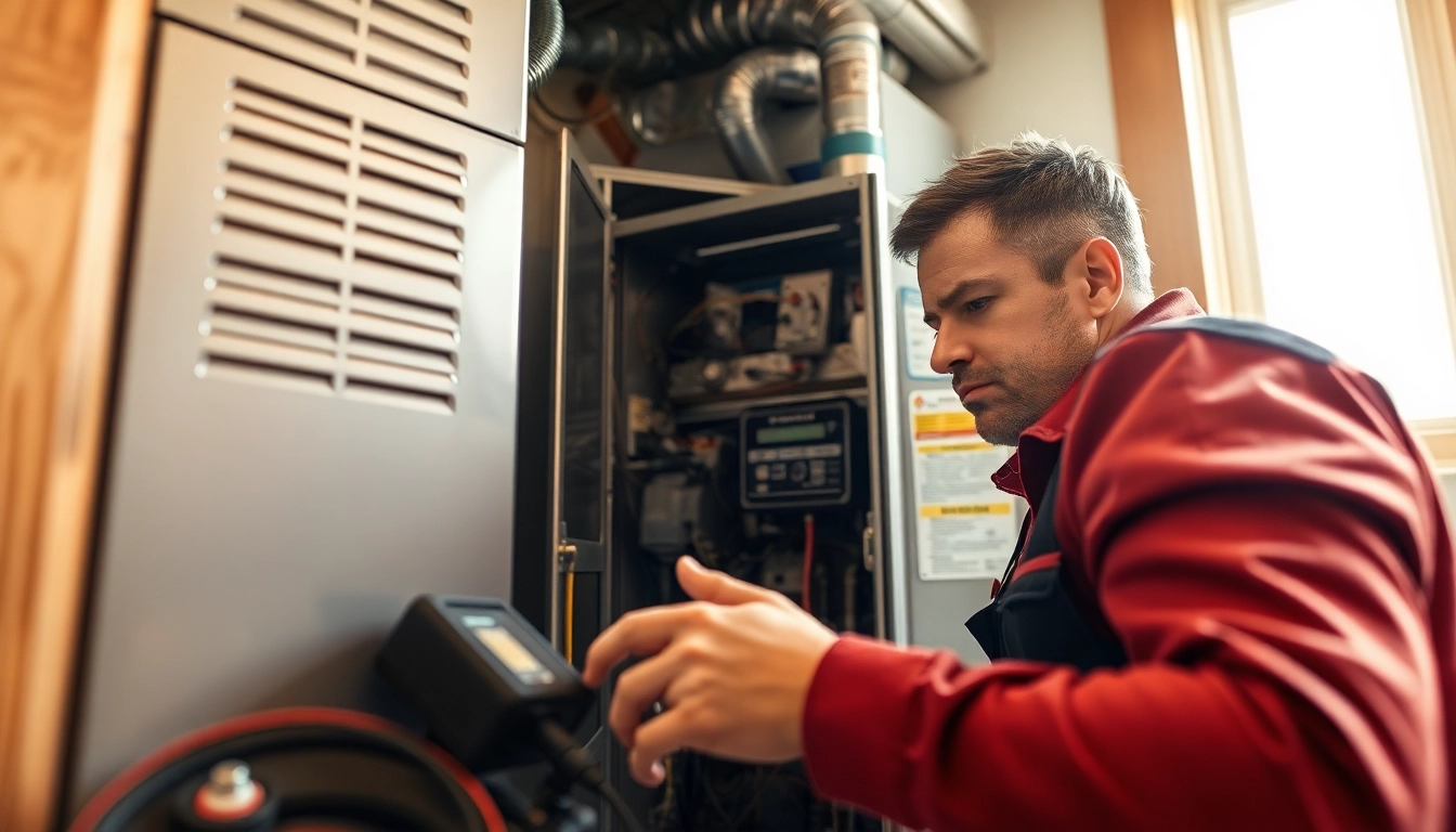 Skilled technician providing emergency hvac repair bc services in a residential setting. related image